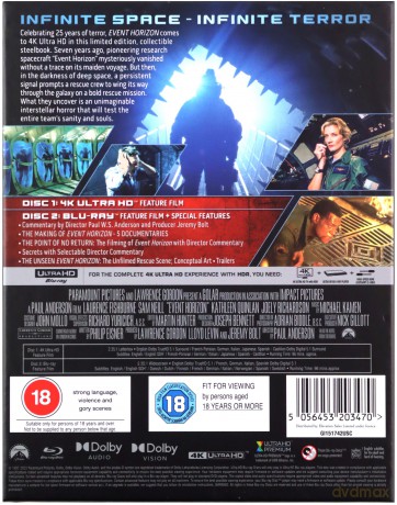 Event Horizon (Ukryty wymiar) (steelbook) [Blu-Ray 4K]+[Blu-Ray]