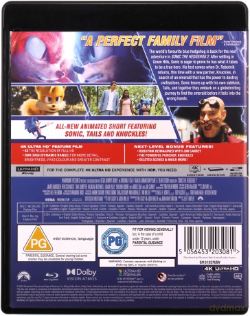Sonic the Hedgehog 2 (Sonic 2. Szybki jak błyskawica) [Blu-Ray 4K]+[Blu-Ray]