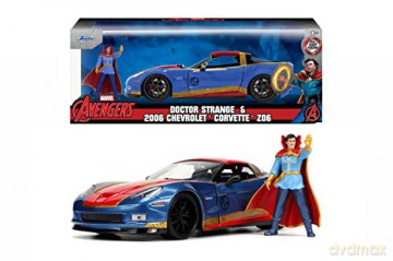 Marvel Doctor Strange 2006 Chevy Corvette Z06 1:24 With Figure Hollywood Rides