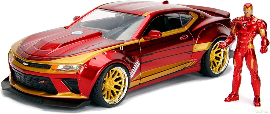 Marvel Ironman 2016 Chevy Camaro Ss 1:24 Hollywood Rides