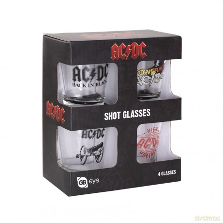 AC/DC - Set of 4 Shooters - Mix