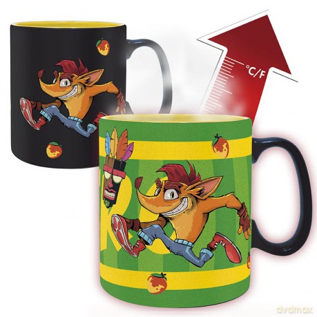 CRASH BANDICOOT - Kubek Heat Change - 460 ml - Nitro - box