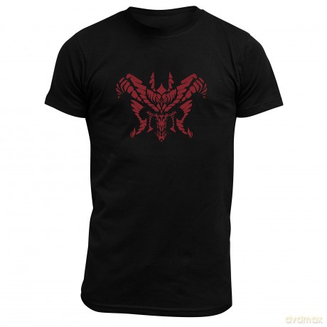 DIABLO - T-shirt Diablos Head - man SS black - basic