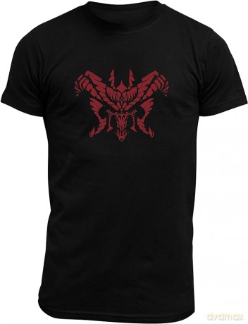 DIABLO - T-shirt Diablos Head - man SS black - basic