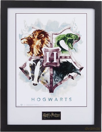 HARRY POTTER - Plakat w ramie Hogwarts Water Colour