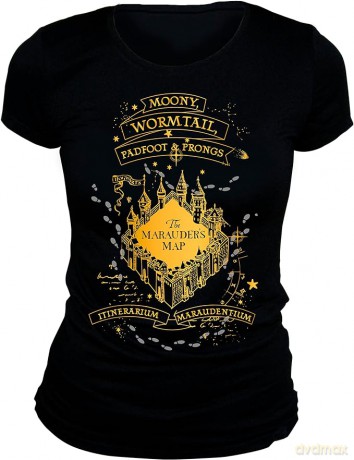 HARRY POTTER - T-shirt The Marauders woman SS black - basic