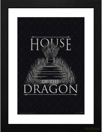 HOUSE OF THE DRAGON - Plakat w ramie Iron Throne