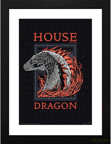 HOUSE OF THE DRAGON - Plakat w ramie Red Dragon