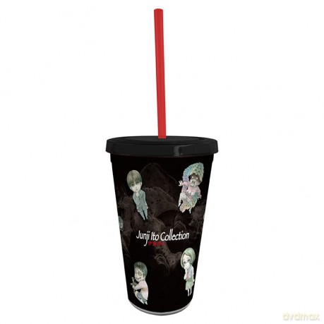 JUNJI ITO - Tumbler with straw - 470 ml - Chibi Art