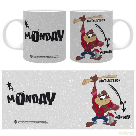 LOONEY TUNES - Kubek 320 ml - MONDAY...MOTIVATION
