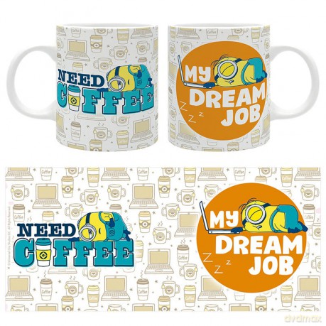 MINIONS - Kubek 320 ml - Happy Mix - MY DREAM JOB - subli