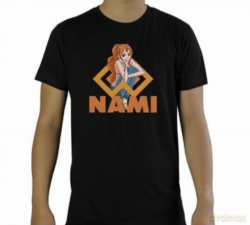 ONE PIECE - T-shirt Nami man SS Black - basic