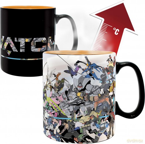 OVERWATCH - Kubek Heat Change - 460 ml - Héros - box