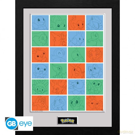 POKEMON - Plakat w ramie First Partner Grid