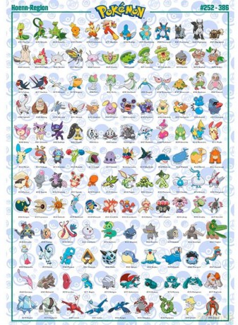 POKEMON - Poster Hoenn Pokemon English (91.5x61)