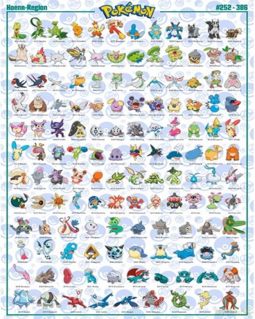 POKEMON - Poster Hoenn Pokemon French (91.5x61)