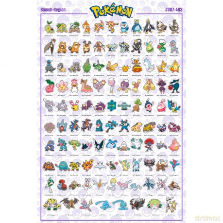 POKEMON - Poster Sinnoh Pokemon German (91.5x61)