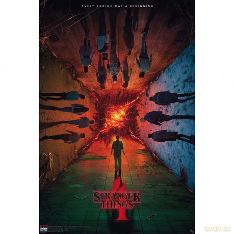 STRANGER THINGS S4 - Poster Group Teaser roulé filmé (91.5x61)