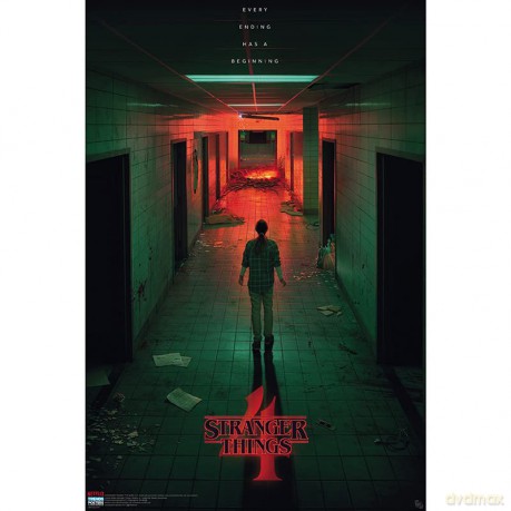 STRANGER THINGS S4 - Poster Hawkins Lab roulé filmé (91.5x61)
