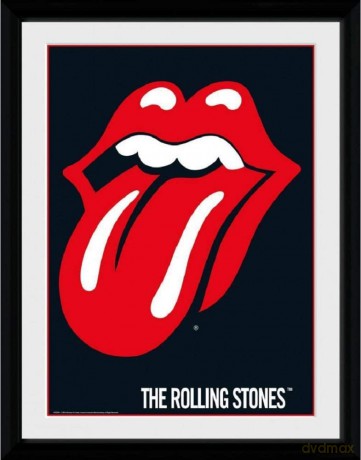 THE ROLLING STONES - Framed print Lips