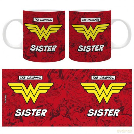 WONDER WOMAN - Kubek 320 ml - THE ORIGINAL W SISTER