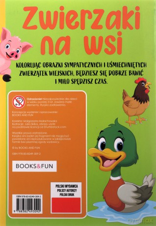 Bawię się i koloruję. Zwierzaki na wsi [KSIĄŻKA]
