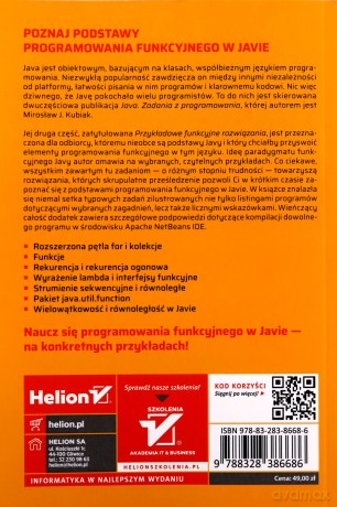 Java. Zadania z programowania. Przykładowe funkcyjne rozwiązania - Mirosław J. Kubiak [KSIĄŻKA]