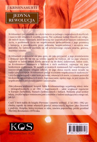 Jedyna rewolucja - Jiddu Krishnamurti [KSIĄŻKA]