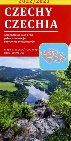 Mapa drogowa Czechy 1:440 000 laminowana [KSIĄŻKA]