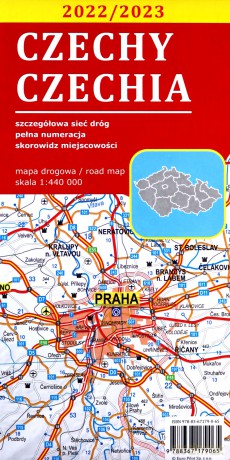 Mapa drogowa Czechy 1:440 000 laminowana [KSIĄŻKA]