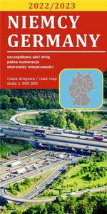 Mapa drogowa Niemcy 1:900 000 laminowana [KSIĄŻKA]