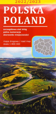 Mapa drogowa Polska 1:800 000 laminowana [KSIĄŻKA]