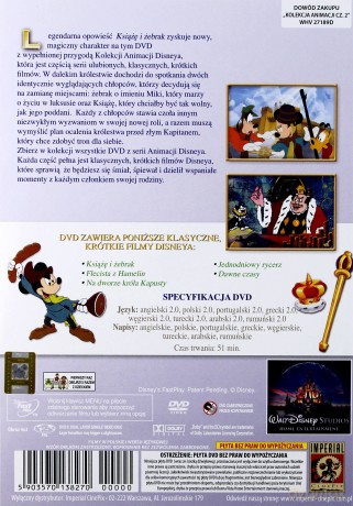 Klasyczne krótkometrażówki 2: Książę i żebrak [DVD]