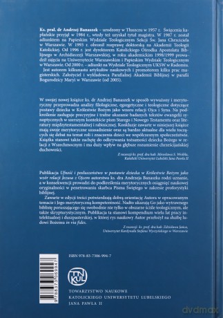 Ufność i posłuszeństwo w postawie dziecka w Królestwie Bożym jako wzór relacji Jezusa z Ojcem - Andrzej Banaszek [KSIĄŻKA]