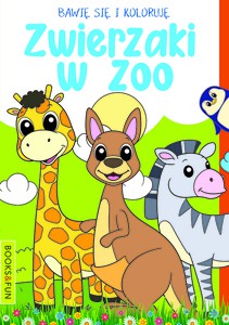 Zwierzaki w ZOO. Bawię się i koloruję [KSIĄŻKA]