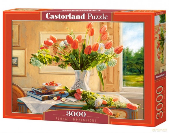 CASTORLAND 3000 el. Kwiatowe impresje [PUZZLE]