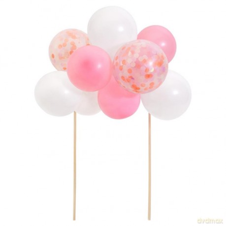 Topper na tort Balony różowe