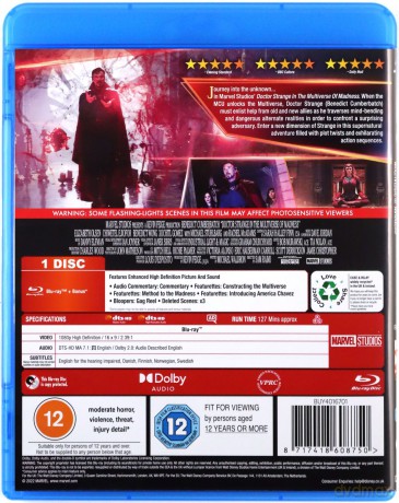 Doctor Strange in the Multiverse of Madness (Doktor Strange w multiwersum obłędu) [Blu-Ray]