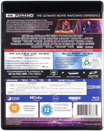 Doctor Strange in the Multiverse of Madness (Doktor Strange w multiwersum obłędu) [Blu-Ray 4K]+[Blu-Ray]