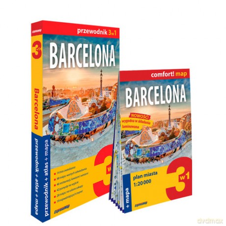 Barcelona 3w1: przewodnik + atlas + mapa - Larysa Rogala [KSIĄŻKA]