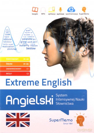 Extreme English. Angielski. System Intensywnej Nauki Słownictwa (poziom A1-C2) - Łukasz Drobnik, Karolina Roziewicz [KSIĄŻKA]