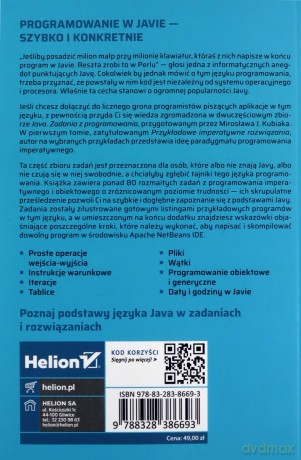 Java. Zadania z programowania. Przykładowe imperatywne rozwiązania - Mirosław J. Kubiak [KSIĄŻKA]
