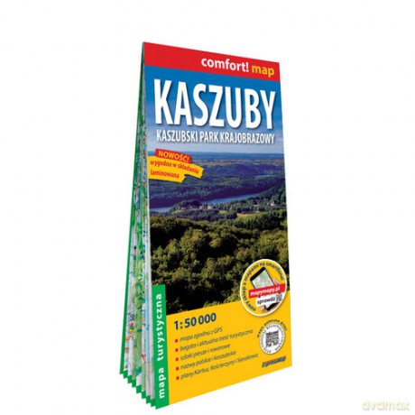 Kaszuby laminowana mapa turystyczna 1:50 000