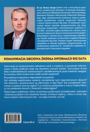 Komunikacja sieciowa Źródła informacji Big Data - Dariusz Jaruga [KSIĄŻKA]