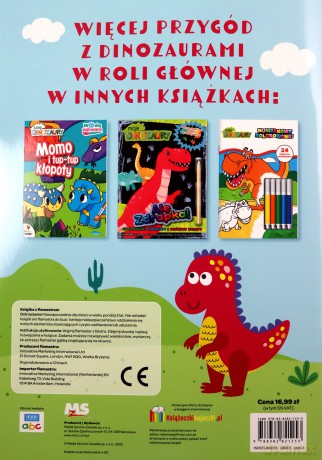 Lubię Dinozaury Zadania do ścierania Detektyw na tropie [KSIĄŻKA]