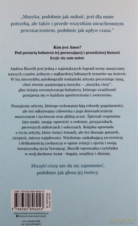 Muzyka ciszy - Andrea Bocelli [KSIĄŻKA]