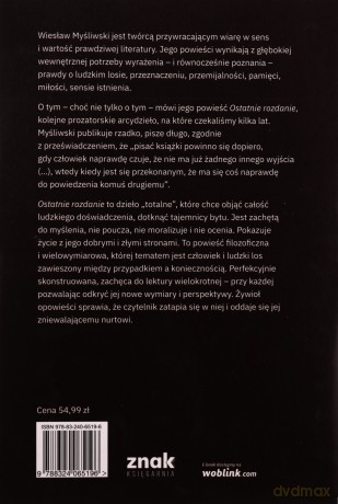 Ostatnie rozdanie (2022) - Wiesław Myśliwski [KSIĄŻKA]