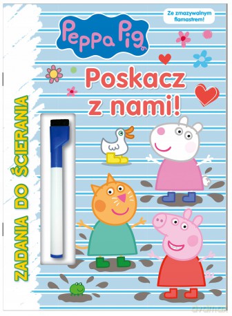Peppa Pig Zadania do ścierania Poskacz z nami [KSIĄŻKA]