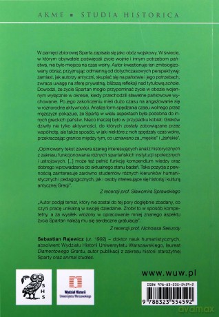 Schole Czas wolny w Sparcie epoki klasycznej - Sebastian Rajewicz [KSIĄŻKA]