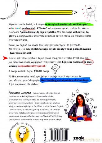 Sketchnoting Kompletnie inny sposób notowania - Agnieszka Jachymek [KSIĄŻKA]